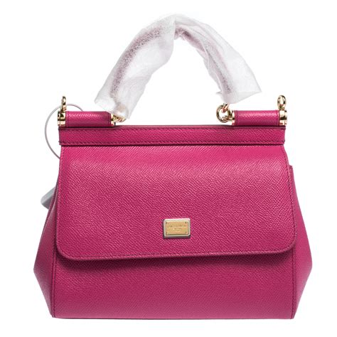 dolce gabbana hot pink miss sicily|DOLCE & GABBANA Dauphine Small Miss Sicily Satchel Pink .